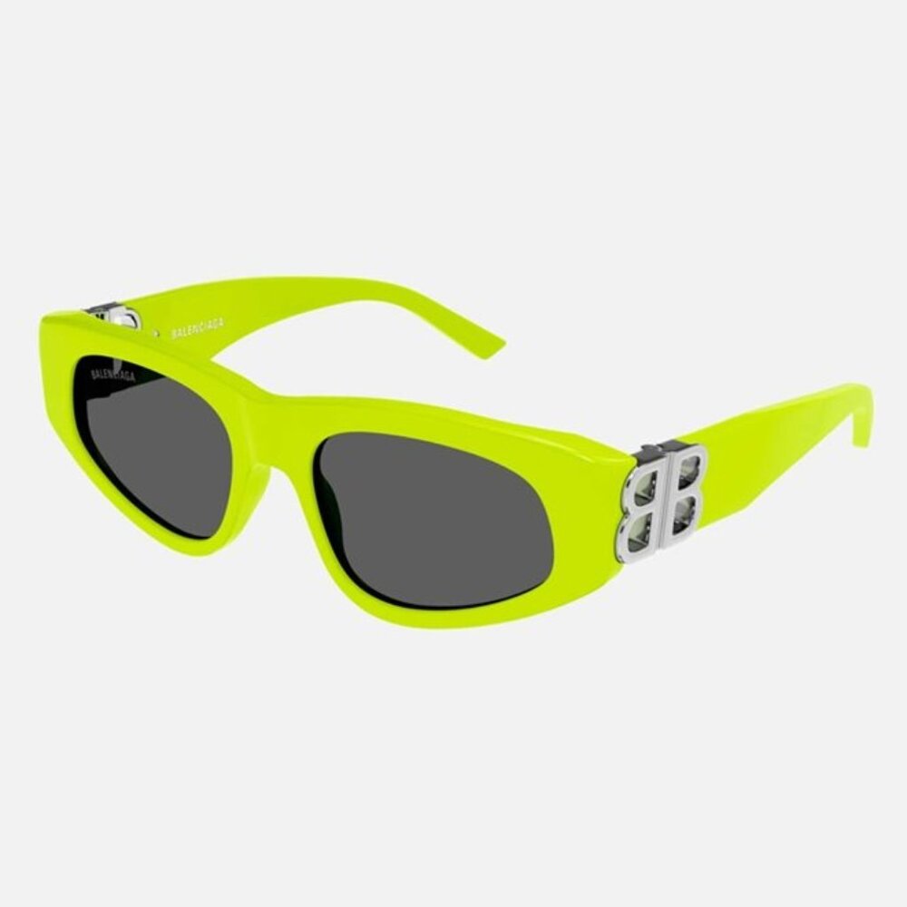 NEW BALENCIAGA YELLOW CAT-EYE BB SUNGLASSES BB0095S 007 - Picture 4 of 6